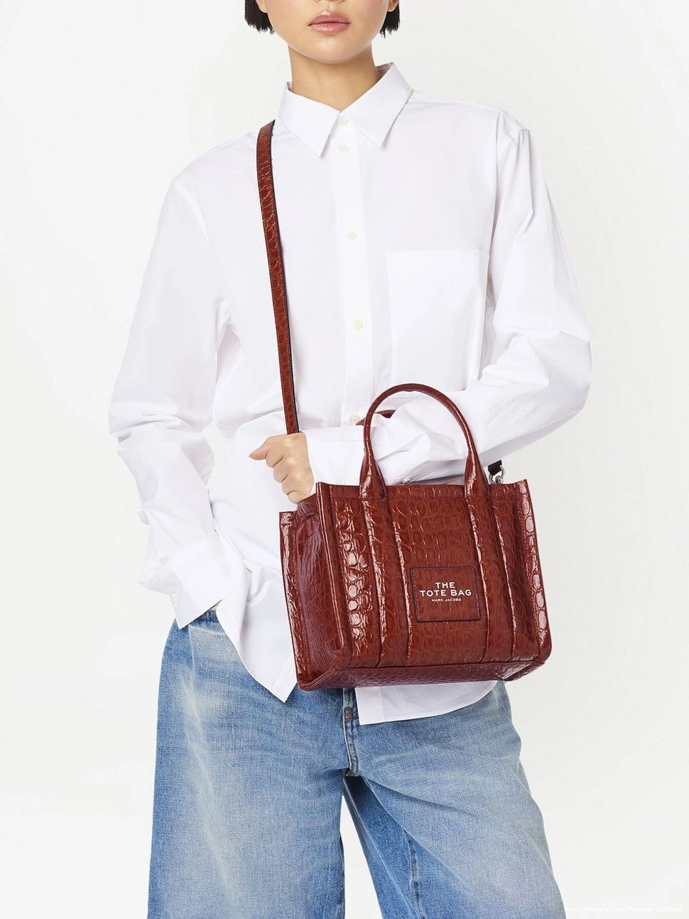 Affordable bag Small Marc Tote Jacobs The Women Croc-Embossed 0709